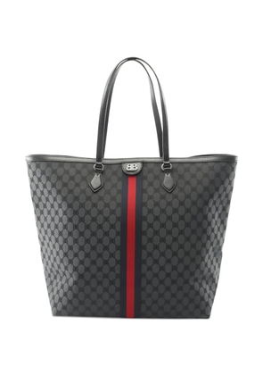 Balenciaga Pre-Owned x Balenciaga x Gucci hacker project large canvas tote bag - Black