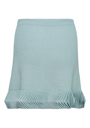 Alexia pleated-hem skirt - Blue