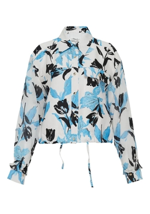 3.1 Phillip Lim floral-print shirt - Blue
