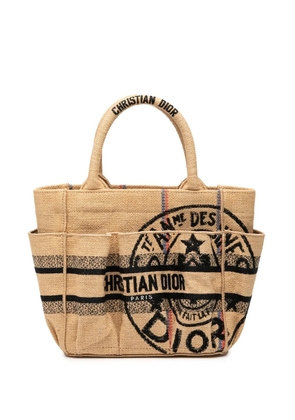 Christian Dior Pre-Owned 2021-2022 Small Jute Catherine tote bag - Brown