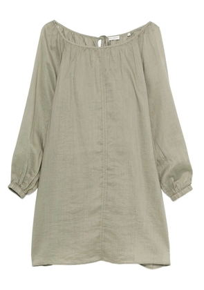 Marc O'Polo gathered long-sleeve dress - Green