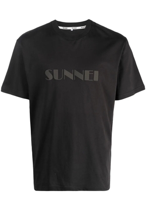 Sunnei logo-print cotton T-shirt - Black