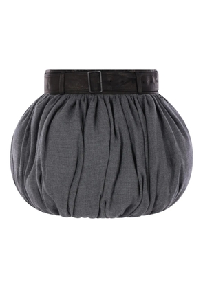 Yohji Yamamoto belted skirt - Grey