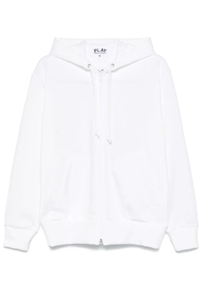 Comme Des Garçons Play signature heart-patch hoodie - White
