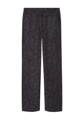Versace baroque-print drawstring trousers - Black