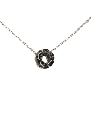 CHANEL Pre-Owned 2021-2025 18K White Gold Ceramic Ultra necklace - Black