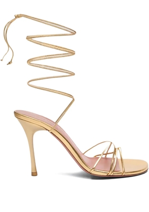 Amina Muaddi 95mm Lori sandals - Gold