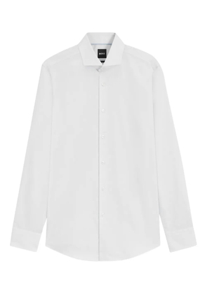 BOSS long-sleeve button-up shirt - White