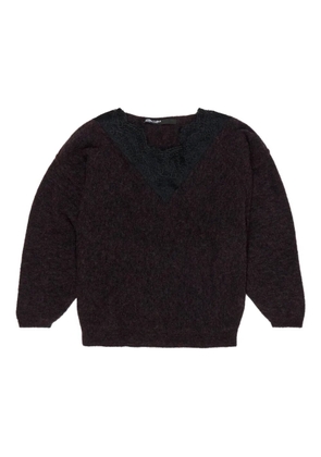 Bimba y Lola lace-insert sweater - Purple