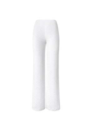 Missoni chevron-pattern trousers - White
