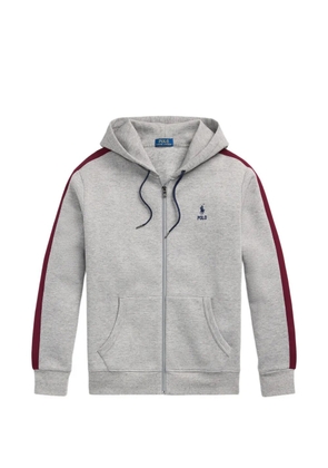 Polo Ralph Lauren stripe-detail hoodie - Grey