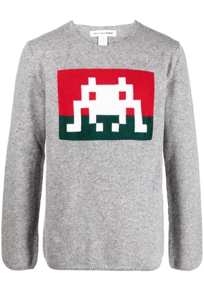 Comme Des Garçons Shirt graphic-print jumper - Grey