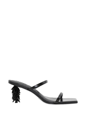 Cult Gaia Riley beaded heeled sandals - Black