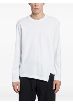 Comme Des Garçons Shirt asymmetric long sleeve T-shirt - White