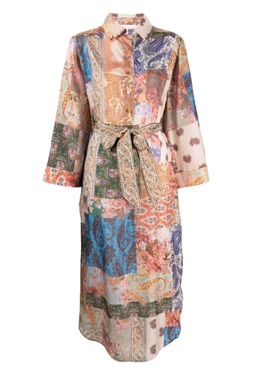 ZIMMERMANN paisley-print silk shirtdress - Neutrals