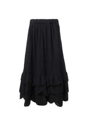 Noir Kei Ninomiya ruffled skirt - Black
