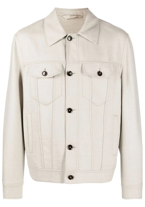 Brioni Trucker shirt jacket - Neutrals