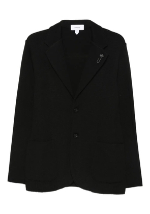 Lardini patch-pockets wool blazer - Black