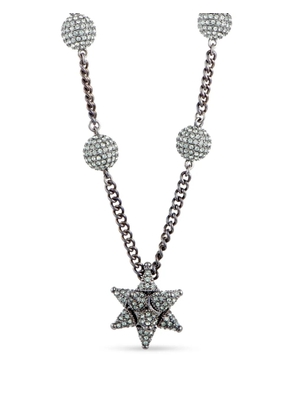 Swarovski Vintage crystal-embellished necklace - Silver
