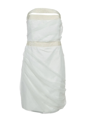 Emporio Armani Pre-Owned cotton mini dress - White