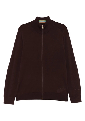 Paul Smith merino wool zip-up sweater - Red