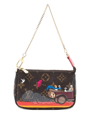 Louis Vuitton Pre-Owned 2015 Monogram Evasion Illustre Mini Pochette Accessories handbag - Brown