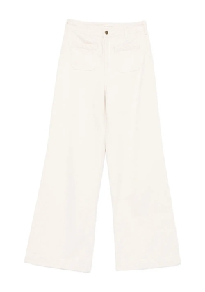 MAISON HOTEL Hamlet flared trousers - White