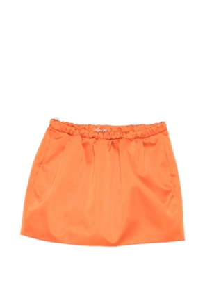 Nº21 elasticated woven mini skirt - Orange