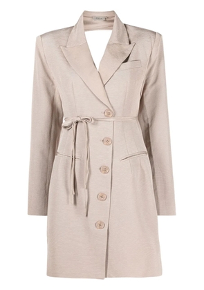 Gestuz cut-out blazer dress - Neutrals