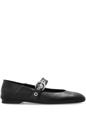 Stuart Weitzman leather ballet flats - Black