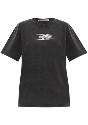 Alexander Wang blade-logo cotton T-shirt - Black