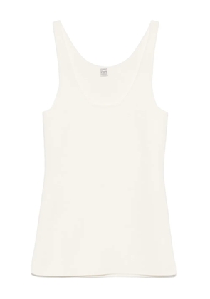 TOTEME compact-knit tank top - White