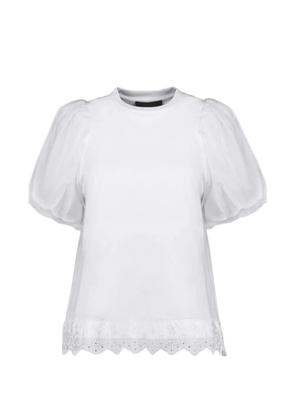 Simone Rocha puff-sleeve lace T-shirt - White