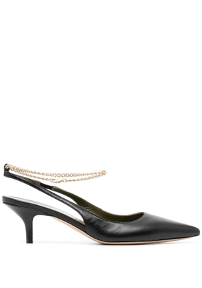 MARIA LUCA Felicia slingback leather pumps - Black