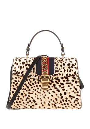 Gucci Pre-Owned leopard-print shoulder bag - Neutrals
