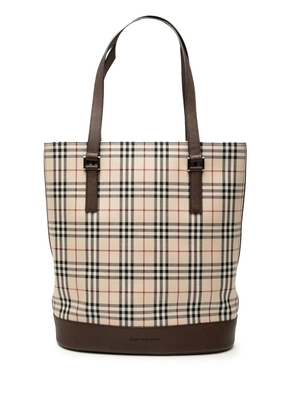 Burberry Pre-Owned 2000-2017 House Check Canvas tote bag - Brown
