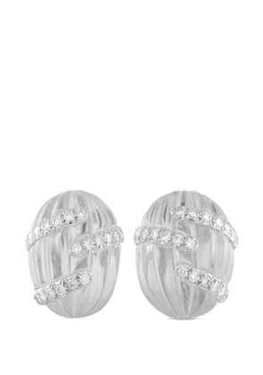 David Webb diamond earrings - Silver