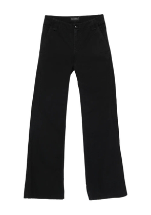 Balenciaga wide-leg cotton trousers - Black