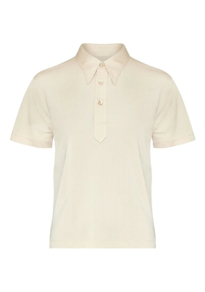 Maison Margiela jersey polo shirt - White