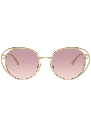 Jimmy Choo Eyewear round-frame sunglasses - Gold