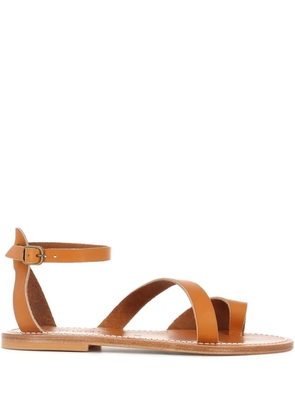 K. Jacques ankle-strap flat sandals - Brown