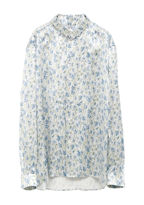 LOEWE floral-print button-up shirt - White