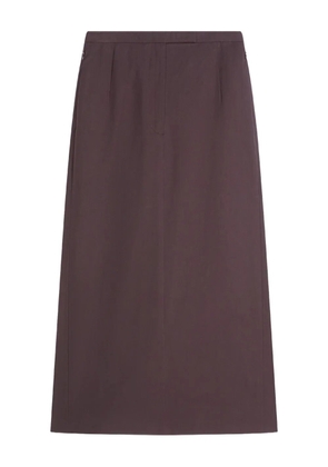 DRIES VAN NOTEN tailored midi skirt - Brown