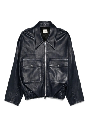 KHAITE Owey bomber jacket - Blue