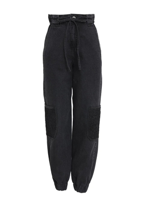 Lethicia Bronstein Lupita lace-patch cargo pants - Black