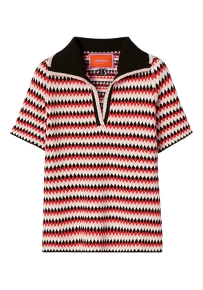 La DoubleJ logo-embroidered t-shirt - Black