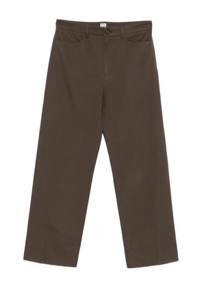 TOTEME Twisted trousers - Brown