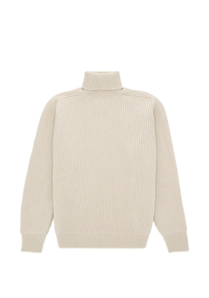 Fortela Brighton high neck ribbed sweater - Neutrals