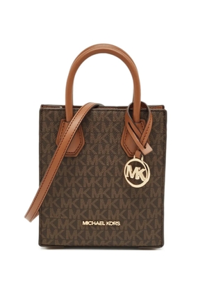 Michael Kors XS Mercer coated canvas tote bag - Brown