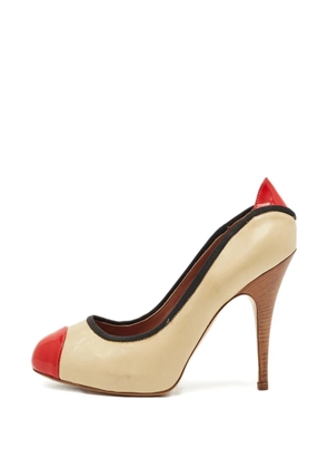 Giuseppe Zanotti Vintage Tricolor cap-toe pumps - Neutrals